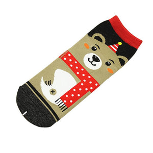 Animal Design Women's Casual Comfortable Cotton Crew Socks